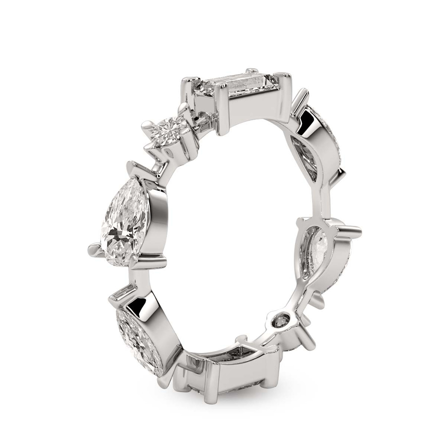 18kt White Gold Starlight Stackable Ring (1 3/4 Ct. Tw.) standing product image one