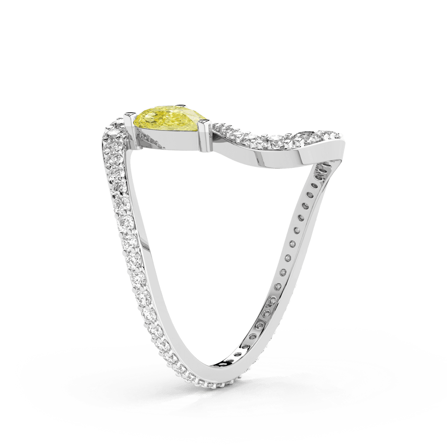 10kt White Gold The Sun and the Stars Colored Lab Diamond Ring (1 3/4 Ct. Tw.) right