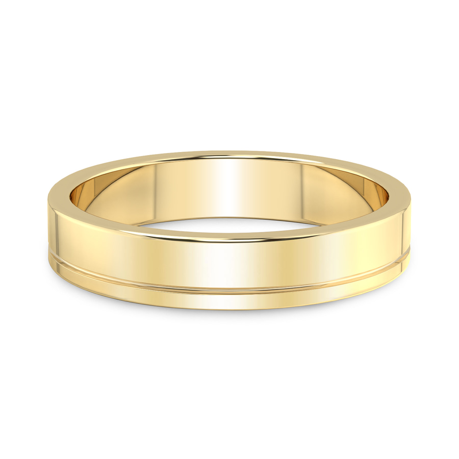 10kt Yellow Gold Forever Men's Band front image