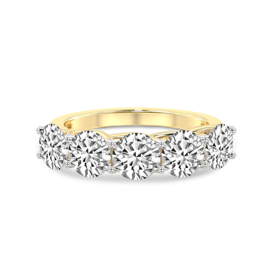 14kt Yellow Gold Valentina Round Lab Diamond Anniversary Band (1/2 Ct. Tw.) front image