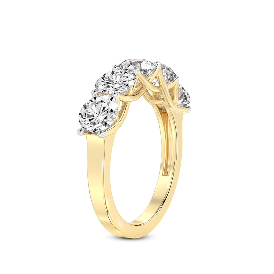 10kt Yellow Gold Valentina Round Lab Diamond Anniversary Band (6 Ct. Tw.) standing product image one