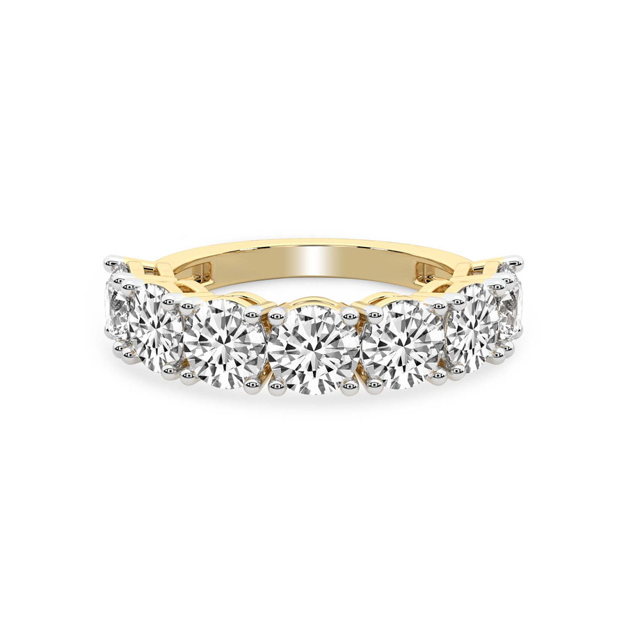 14kt Yellow Gold Adela Round Lab Diamond Anniversary Band (1 Ct. Tw.) front image