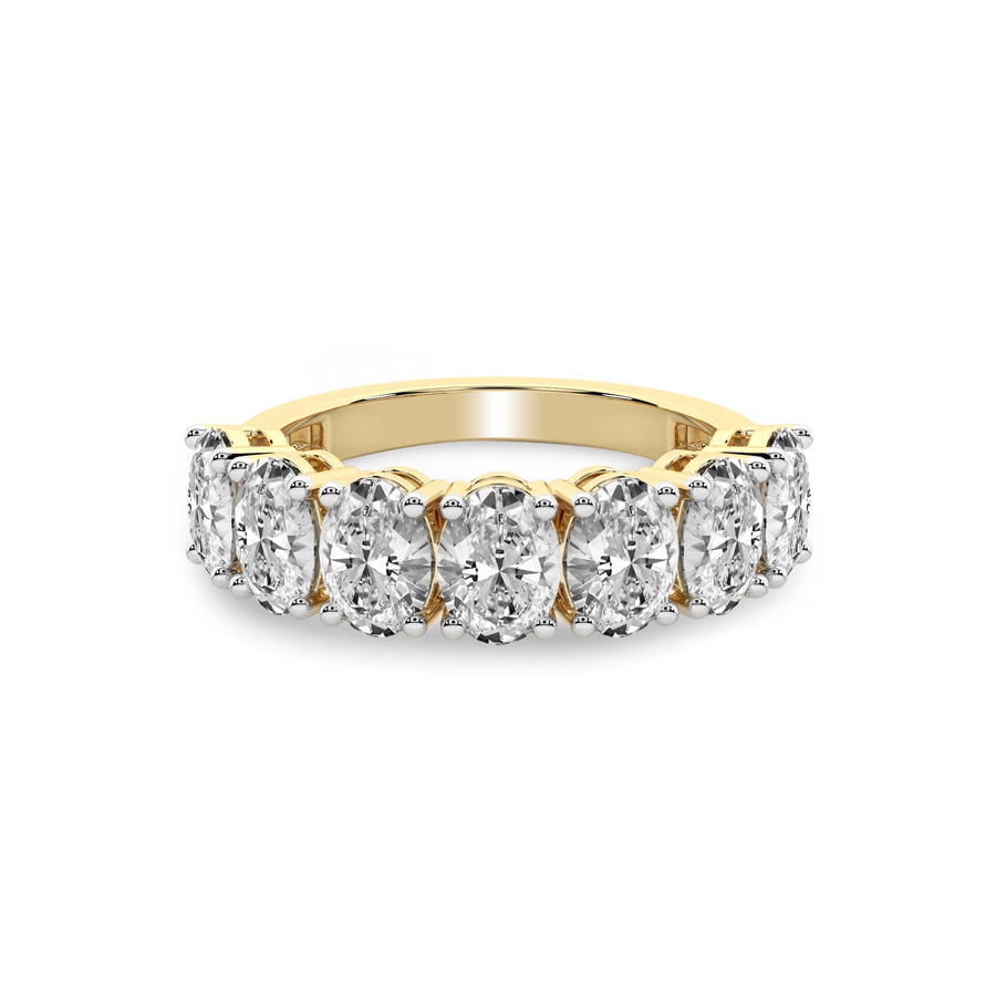 14ct Yellow Gold Blanca Oval Lab Diamond Anniversary Band (1 Ct. Tw.) front image