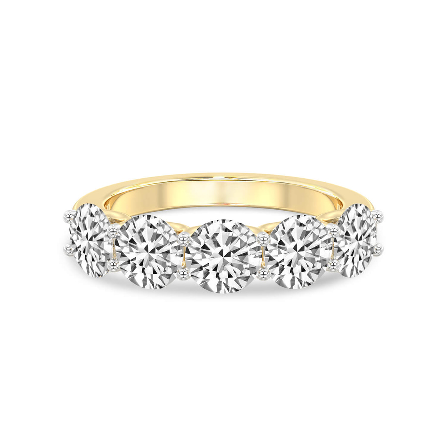 10kt Yellow Gold Camille Round Lab Diamond Anniversary Band (3 Ct. Tw.) front image