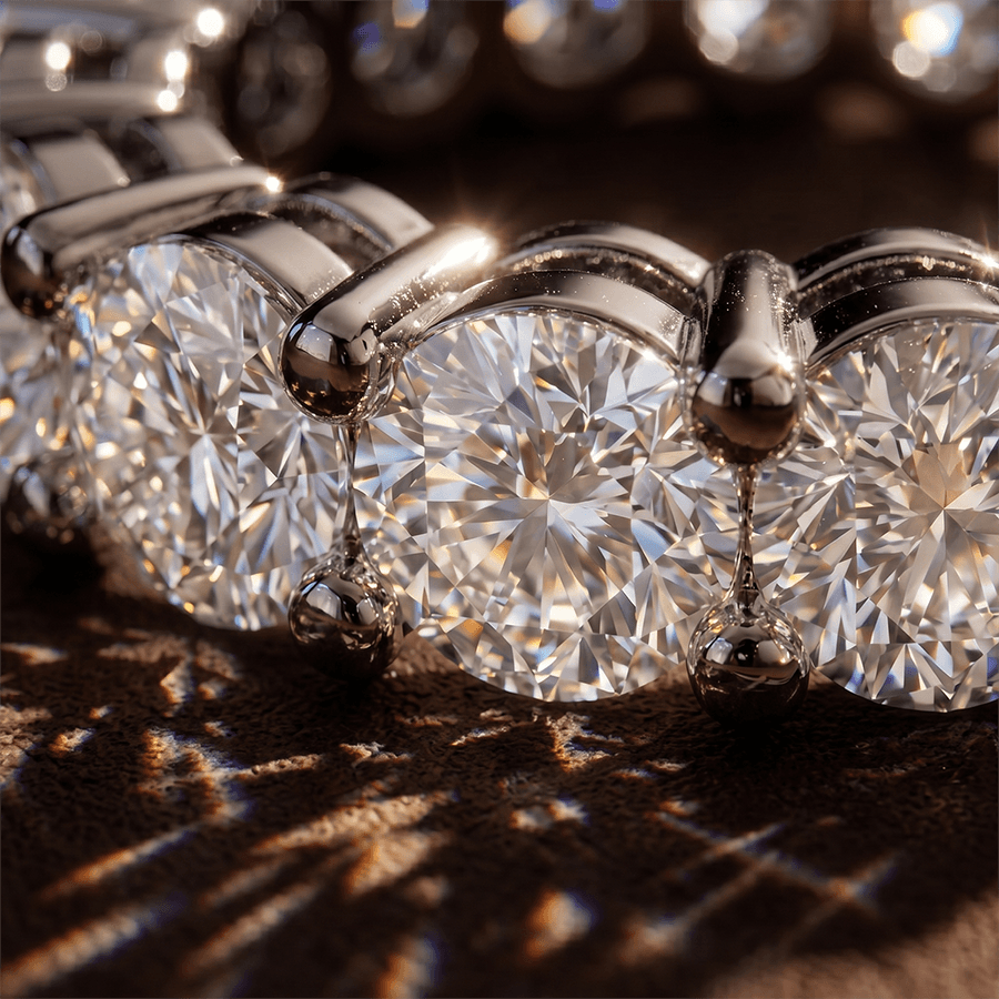 10kt Yellow Gold Elysia Round Lab Diamond Eternity Ring (4 Ct. Tw.) color product image one
