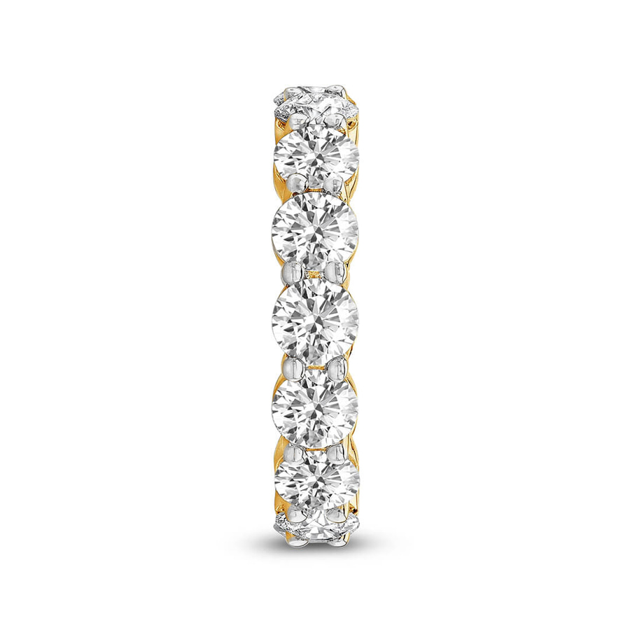 9ct Yellow Gold Elysia Round Lab Diamond Eternity Ring (9 Ct. Tw.) standing product image one