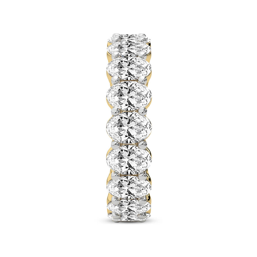 9ct Yellow Gold Camila Oval Lab Diamond Eternity Ring (2 Ct. Tw.) standing product image one