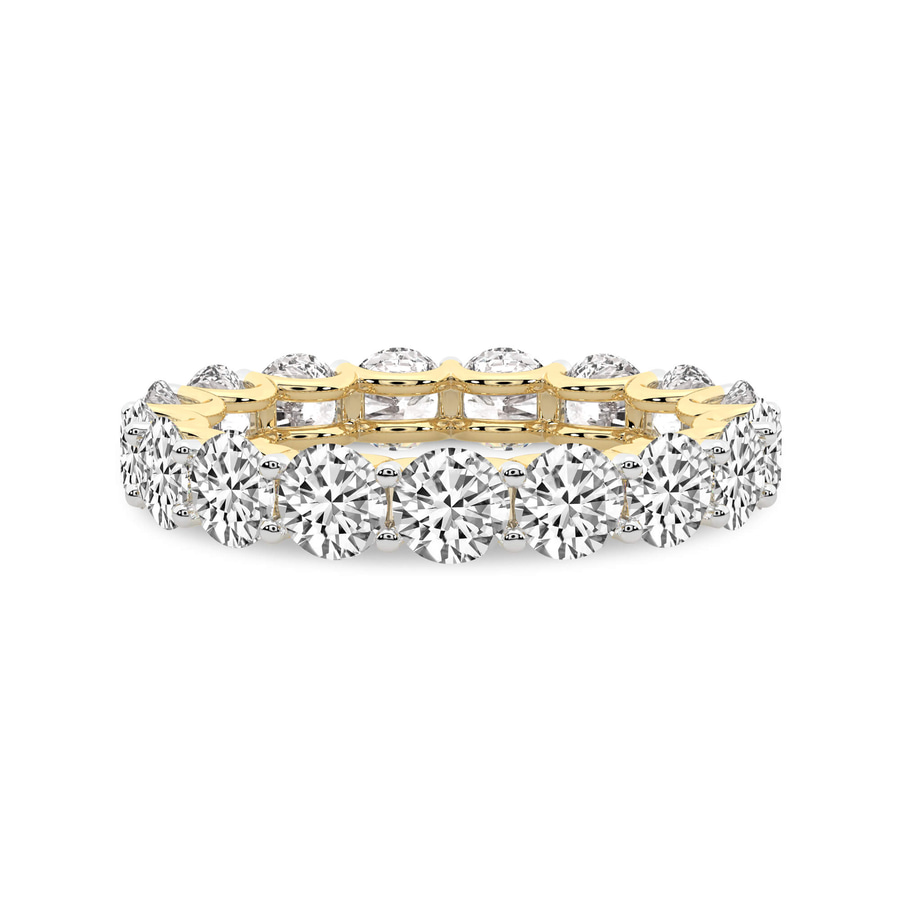 10kt Yellow Gold Neveah Round Lab Diamond Eternity Ring (7 Ct. Tw.) front image