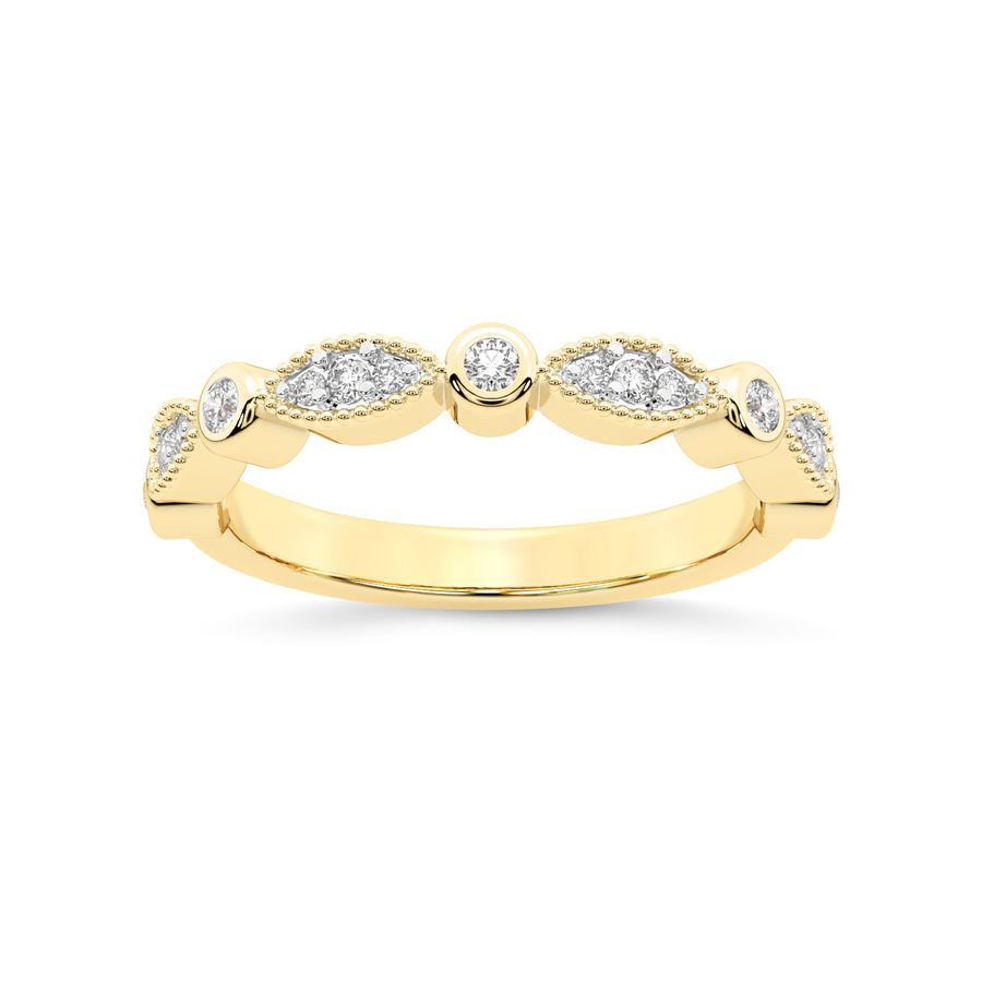 18kt Yellow Gold Rosa Wedding Band (1/6 Ct. Tw.) front image