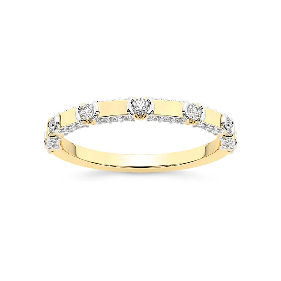 10kt Yellow Gold Solne Wedding Band (3/8 Ct. Tw.) front image