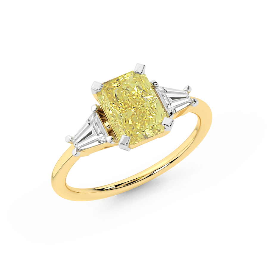 10kt Yellow Gold A Summer's Day Colored Lab Diamond Ring (4 Ct. Tw.) front image