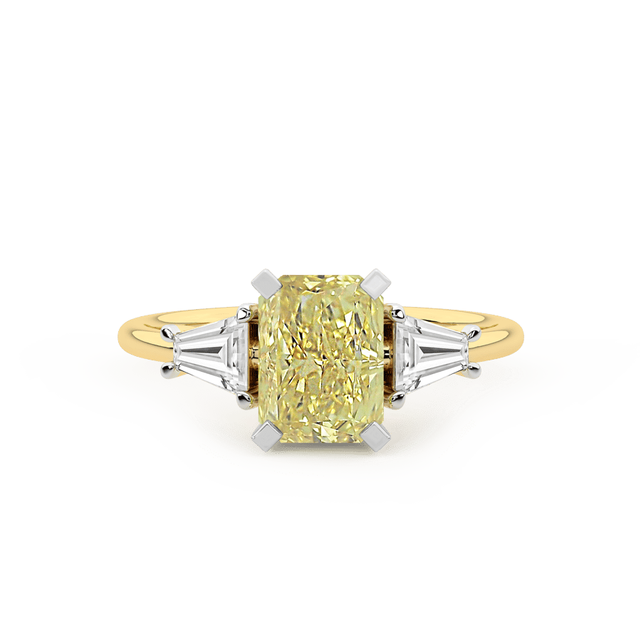 9ct Yellow Gold A Summer's Day Colored Lab Diamond Ring (4 Ct. Tw.) side right image one