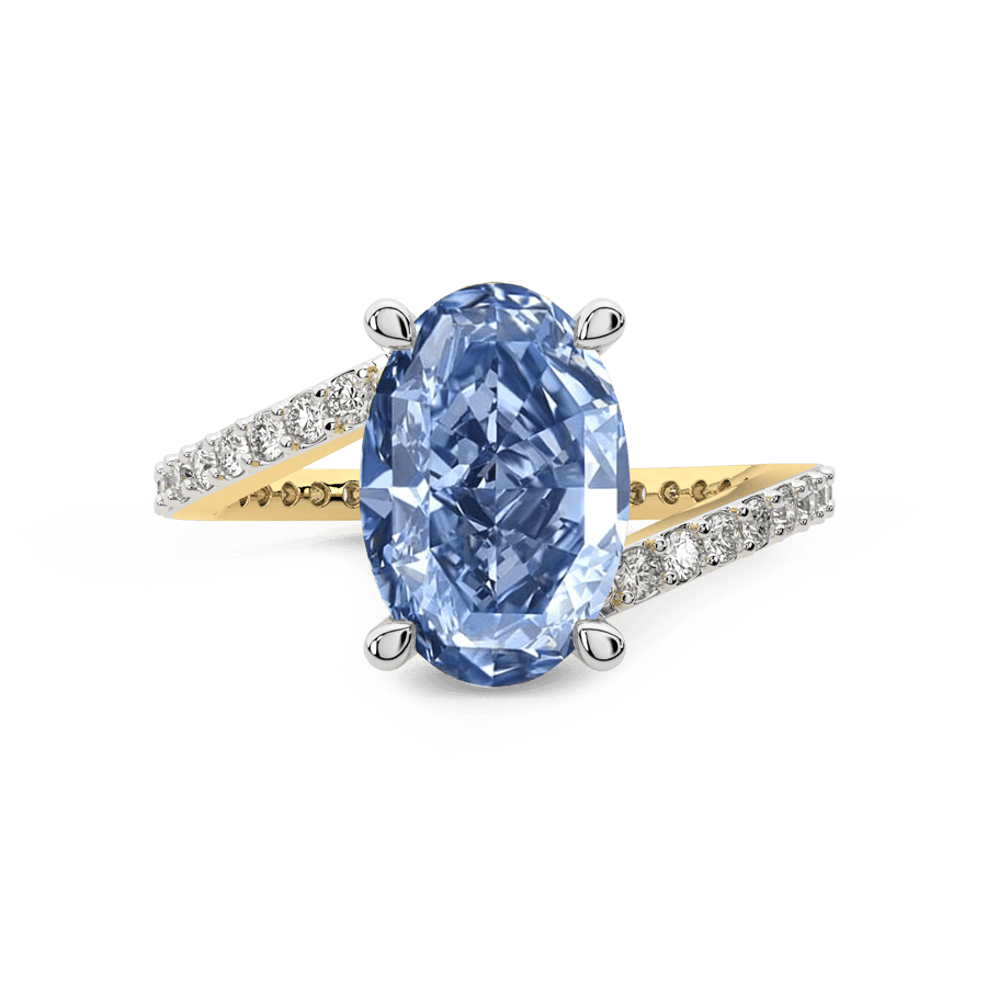 18kt Yellow Gold Skyborne Colored Lab Diamond Ring (3 Ct. Tw.) left