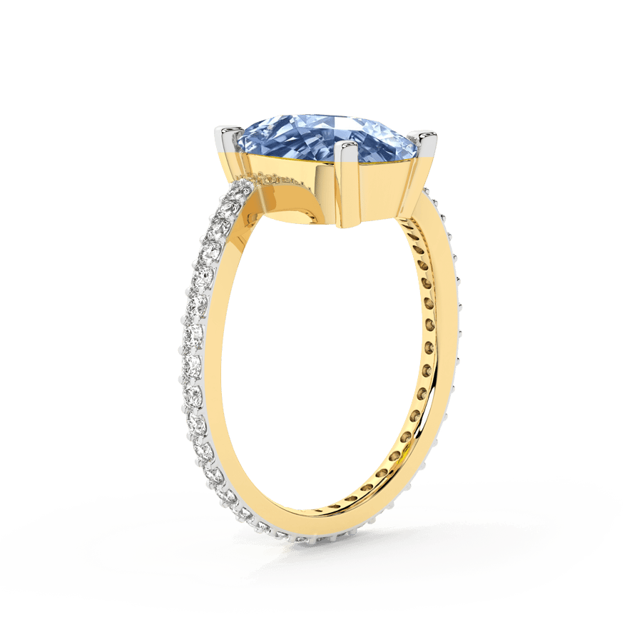 18kt Yellow Gold Skyborne Colored Lab Diamond Ring (3 Ct. Tw.) right