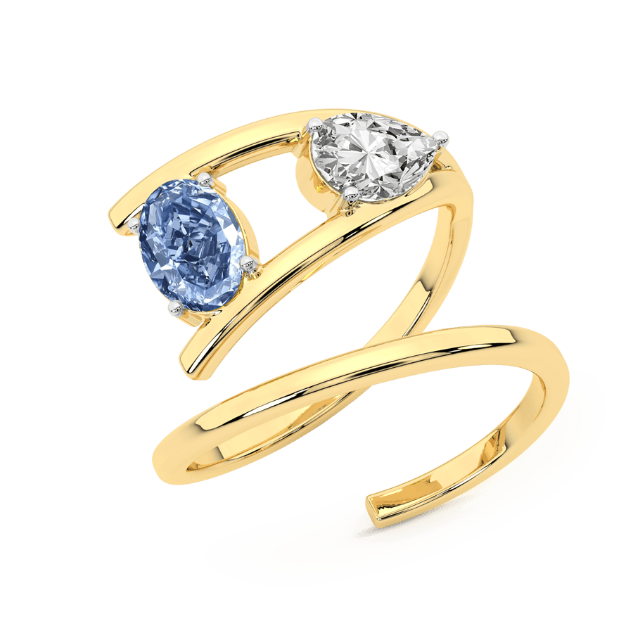 18kt Yellow Gold Before the Rainbow Colored Lab Diamond Ring (1 Ct. Tw.) front image