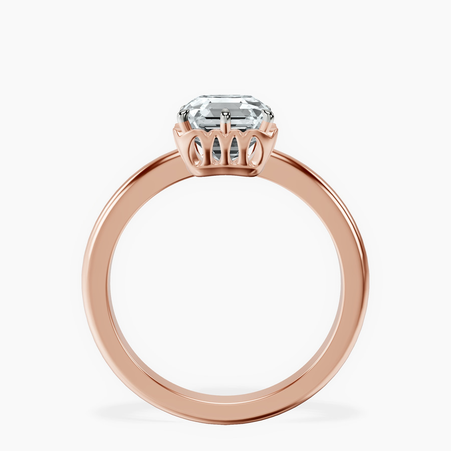 14kt Rose Gold Malissa Solitaire Lab Diamond Ring side right image one