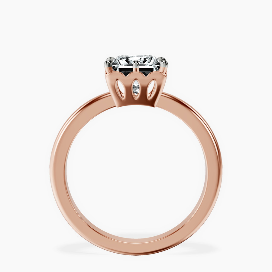 18kt Rose Gold Malissa Solitaire Lab Diamond Ring side right image one