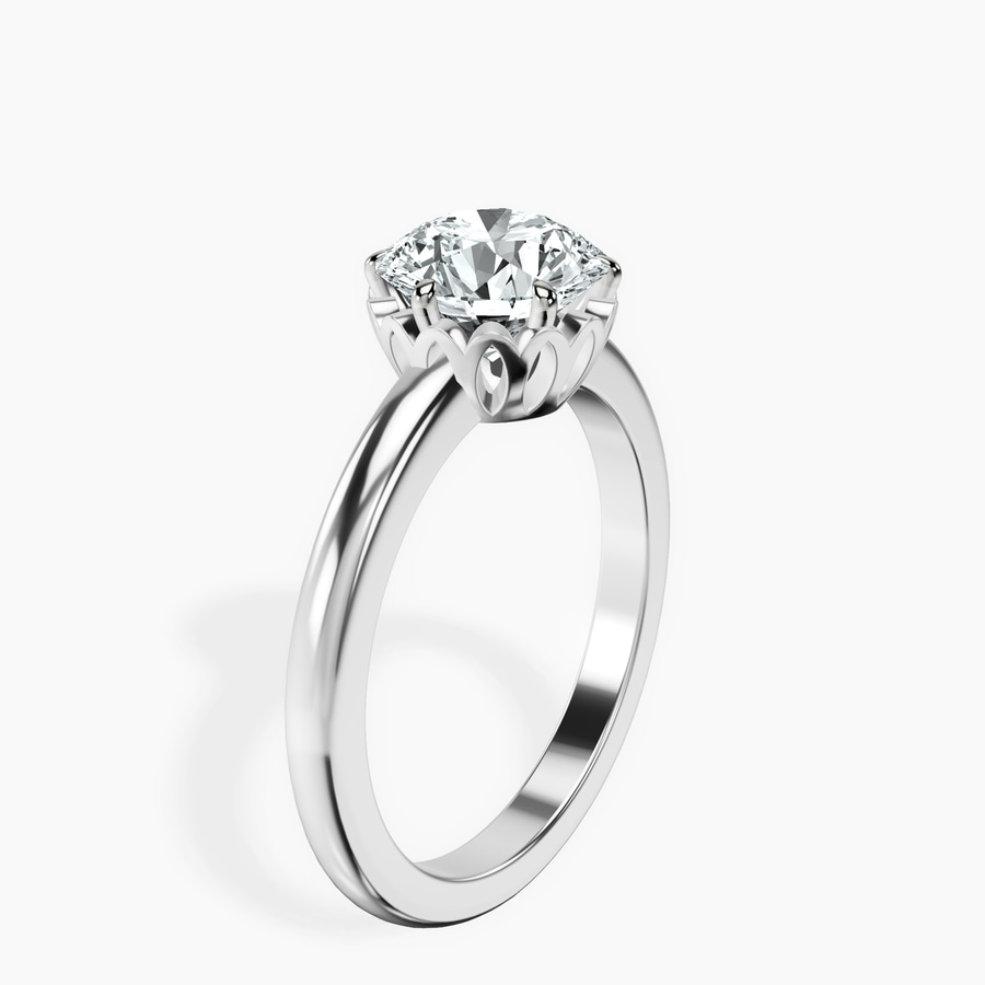Platinum Malissa Solitaire Lab Diamond Ring standing product image one