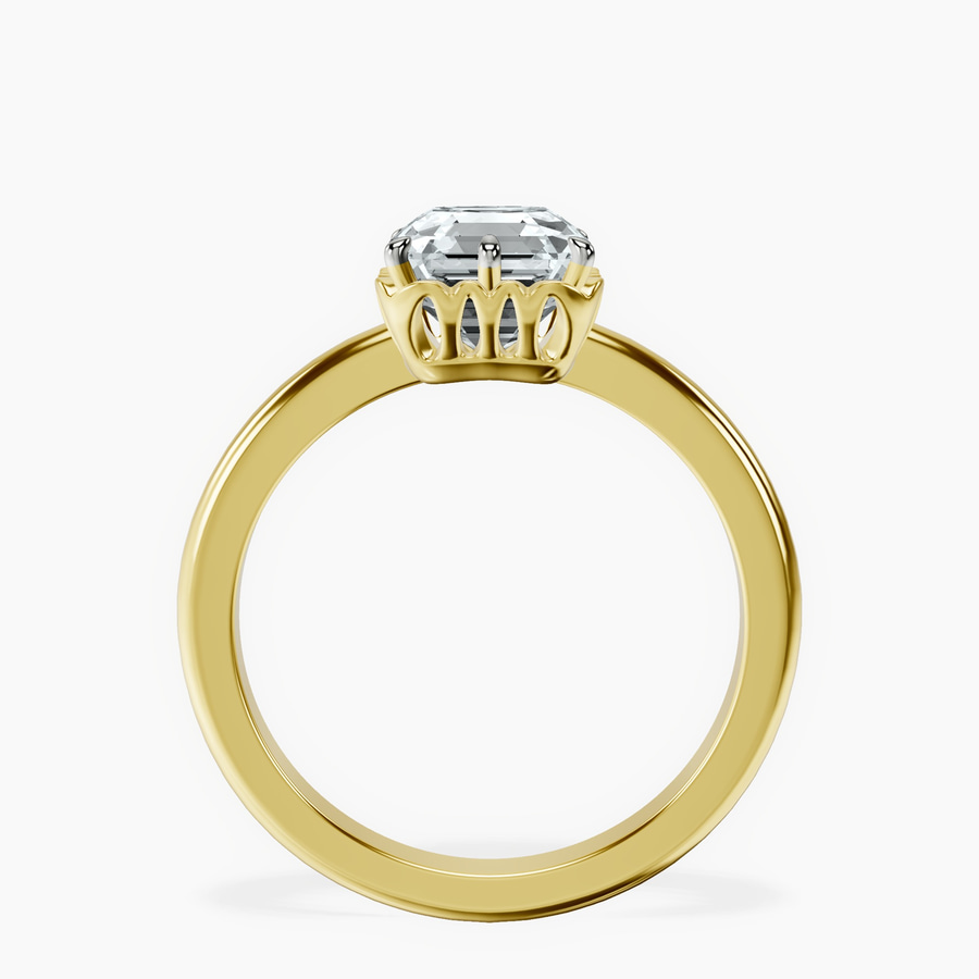18kt Yellow Gold Malissa Solitaire Lab Diamond Ring side right image one
