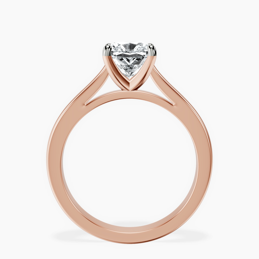 10kt Rose Gold Teagan Solitaire 2mm Lab Diamond Ring side right image one