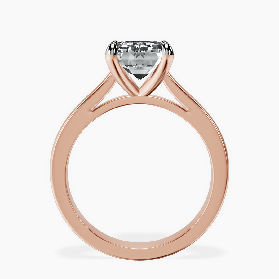 10kt Rose Gold Teagan Solitaire 2mm Lab Diamond Ring side right image one