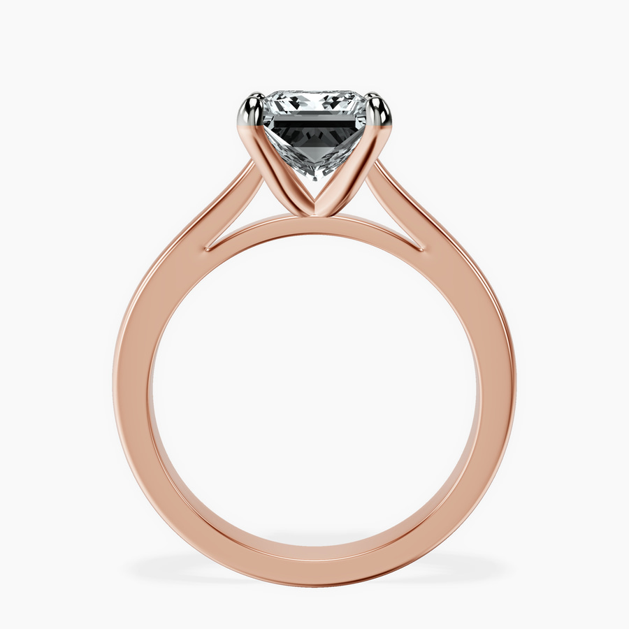 18kt Rose Gold Teagan Solitaire 2mm Lab Diamond Ring side right image one