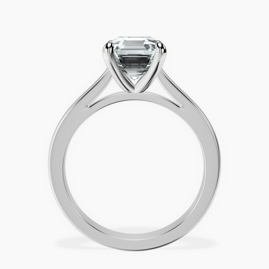 10kt White Gold Teagan Solitaire 2mm Lab Diamond Ring side right image one