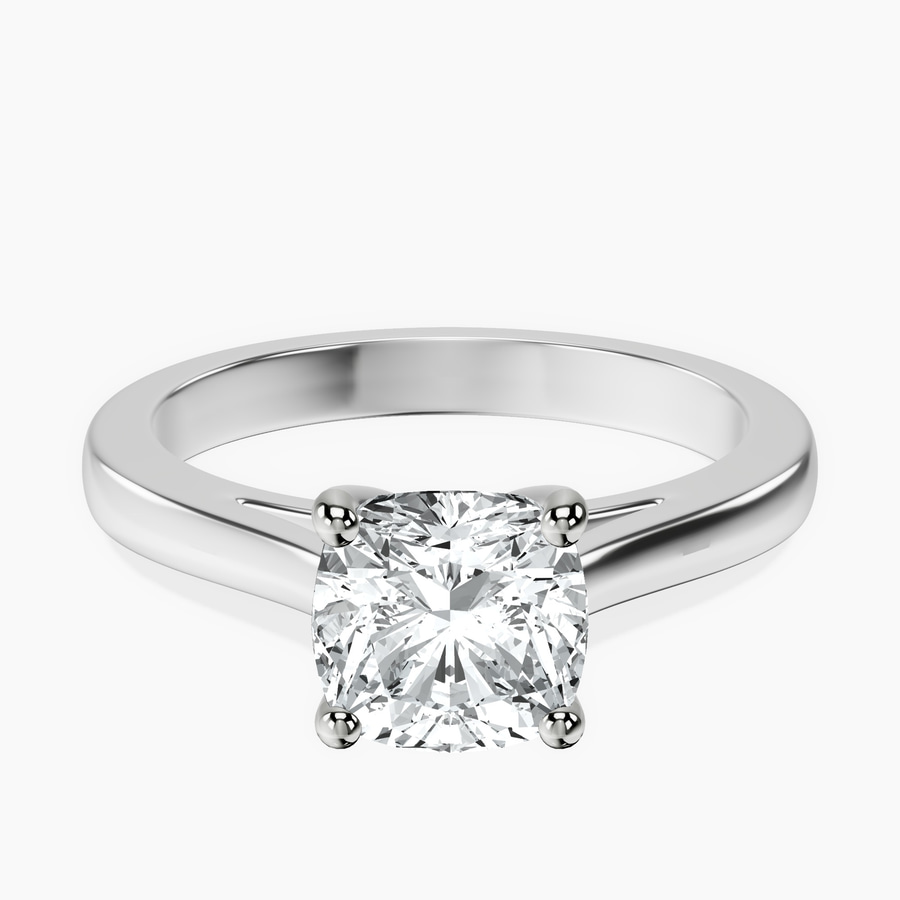Platinum Teagan Solitaire 2mm Lab Diamond Ring front image