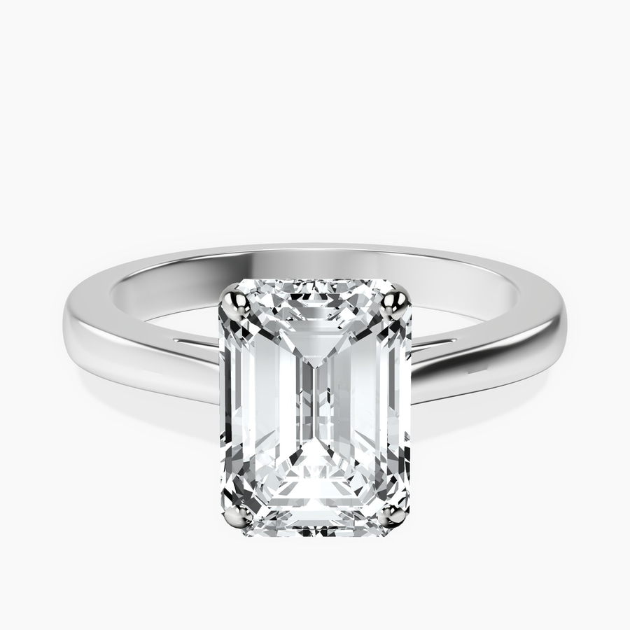 Platinum Teagan Solitaire 2mm Lab Diamond Ring front image