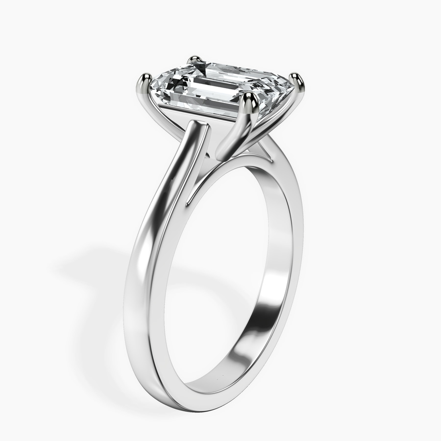 Platinum Teagan Solitaire 2mm Lab Diamond Ring standing product image one