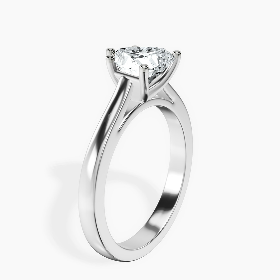 Platinum Teagan Solitaire 2mm Lab Diamond Ring standing product image one
