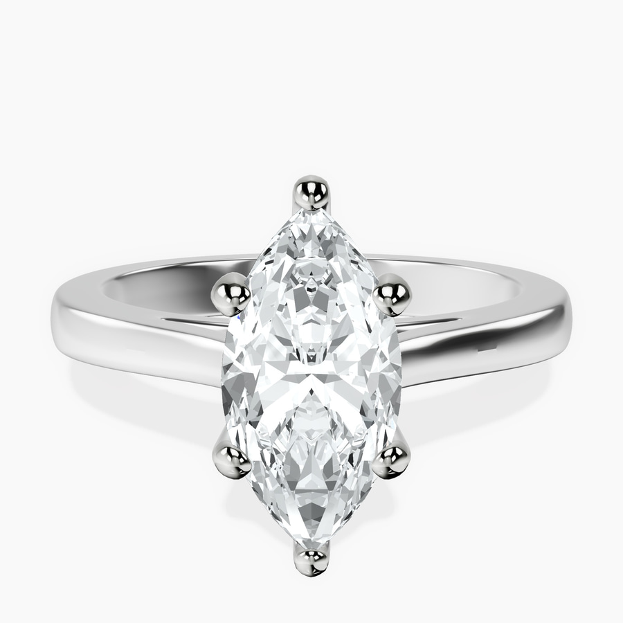 Platinum Teagan Solitaire 2mm Lab Diamond Ring front image