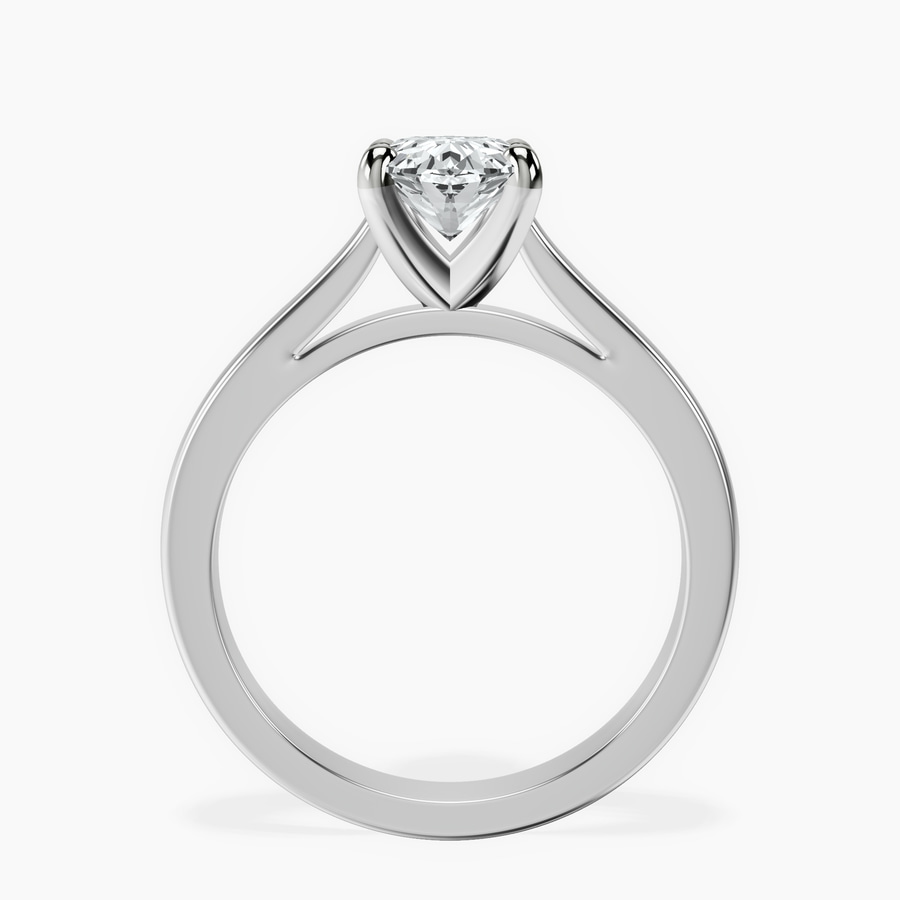 Platinum Teagan Solitaire 2mm Lab Diamond Ring side right image one