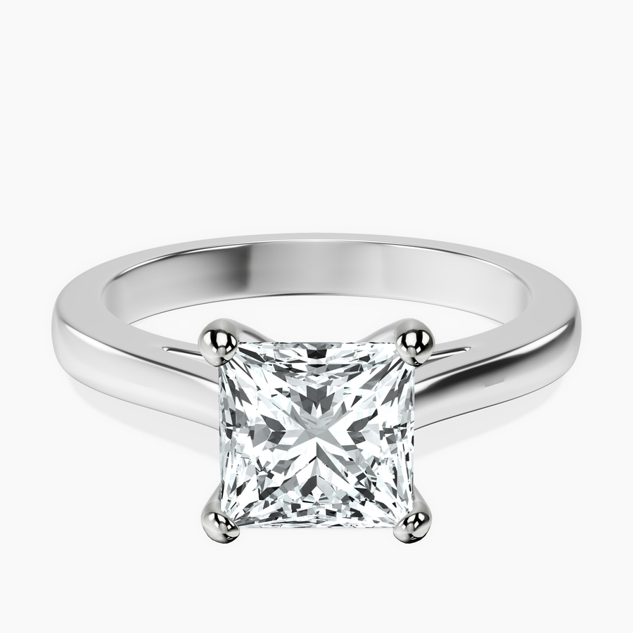 Platinum Teagan Solitaire 2mm Lab Diamond Ring front image