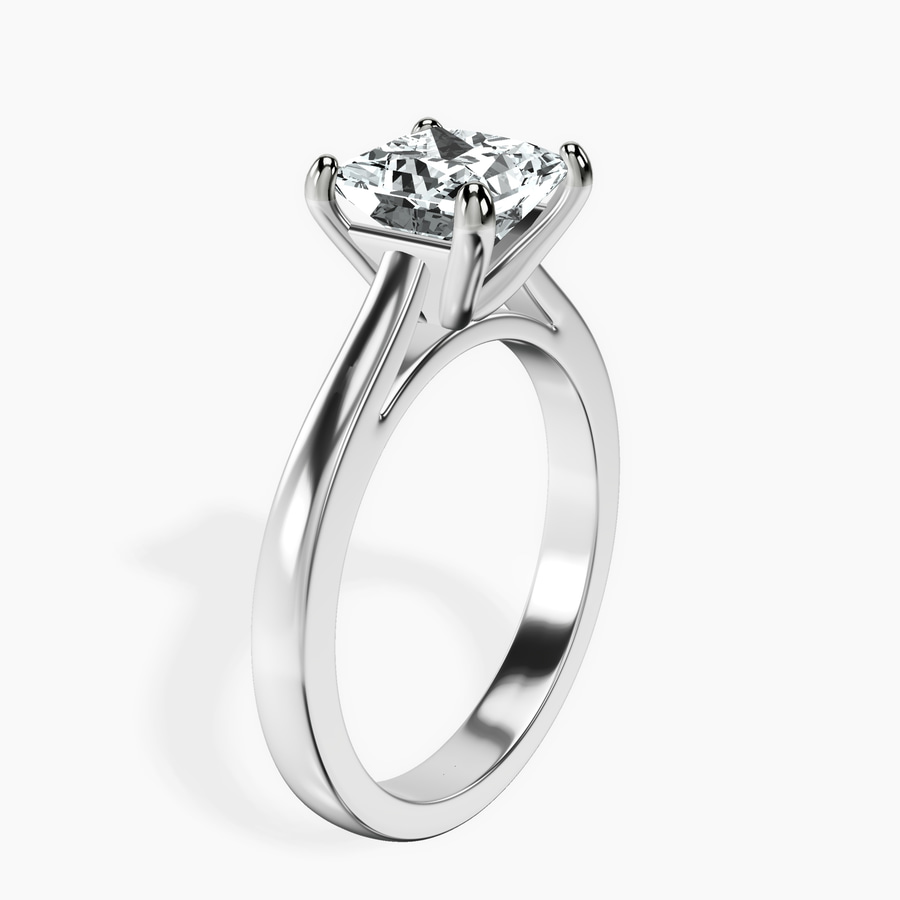 Platinum Teagan Solitaire 2mm Lab Diamond Ring standing product image one