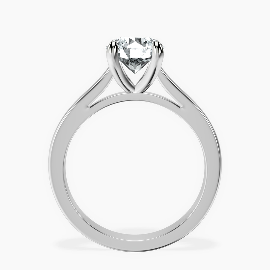 Platinum Teagan Solitaire 2mm Lab Diamond Ring side right image one