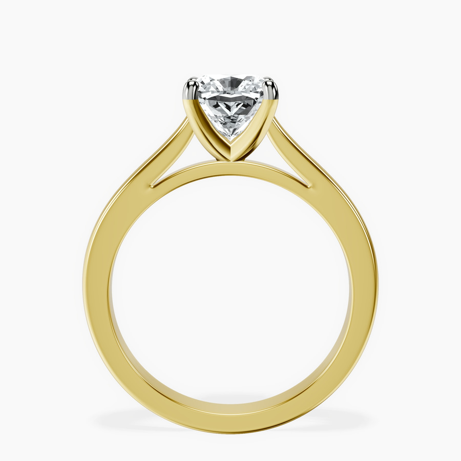 18ct Yellow Gold Teagan Solitaire 2mm Lab Diamond Ring side right image one