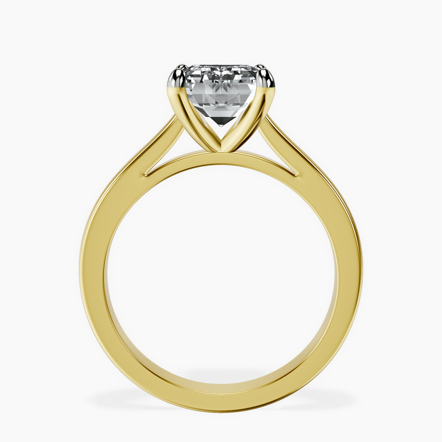 10kt Yellow Gold Teagan Solitaire 2mm Lab Diamond Ring side right image one