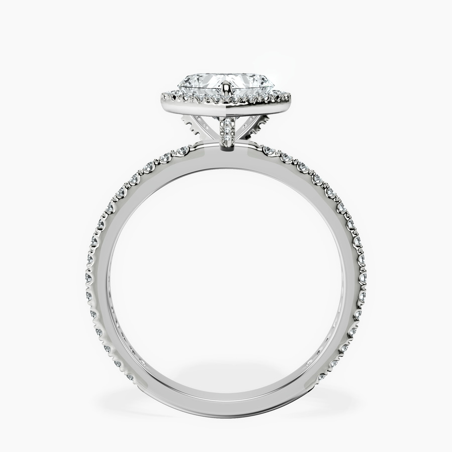 Platinum Klarissa Halo Lab Diamond Eternity Ring side right image one