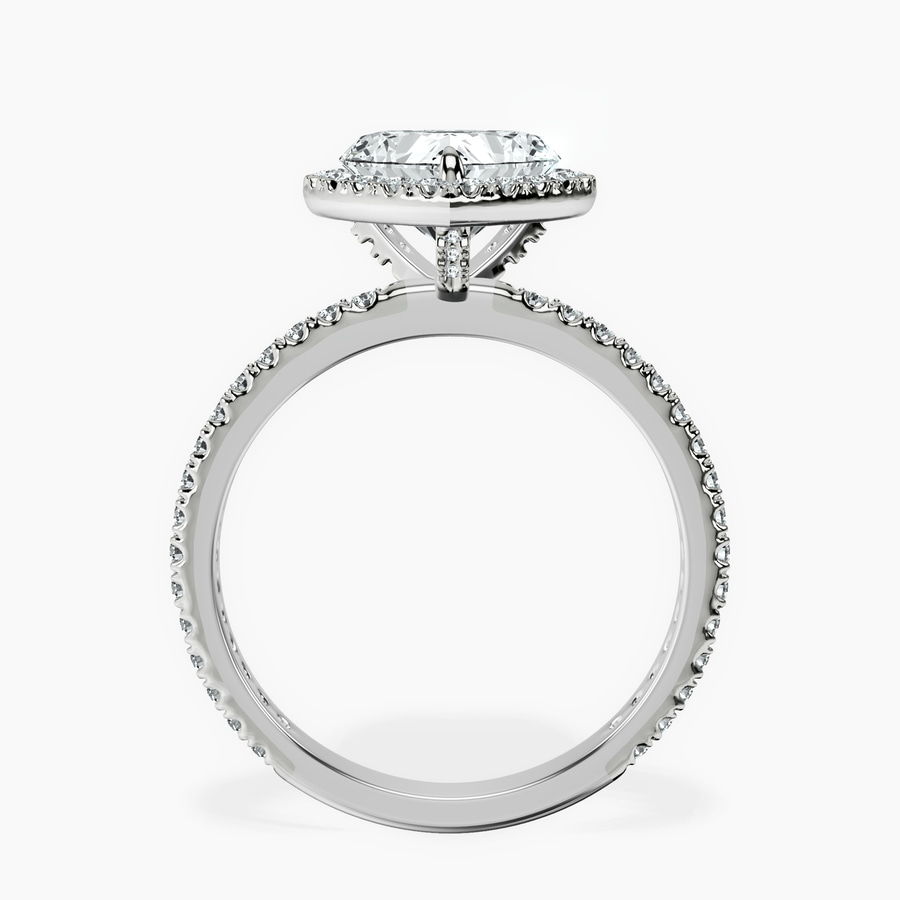Platinum Klarissa Halo Lab Diamond Eternity Ring side right image one