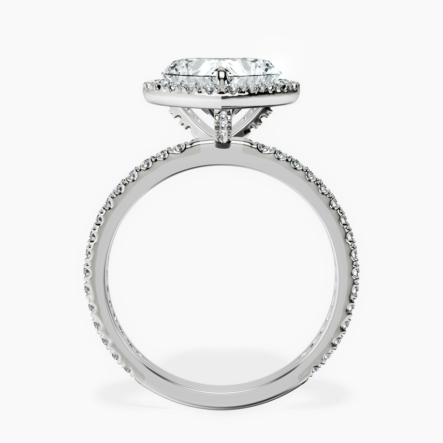 Platinum Klarissa Halo Lab Diamond Eternity Ring side right image one