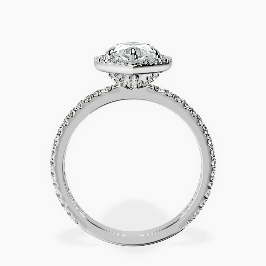 Platinum Klarissa Halo Lab Diamond Eternity Ring side right image one