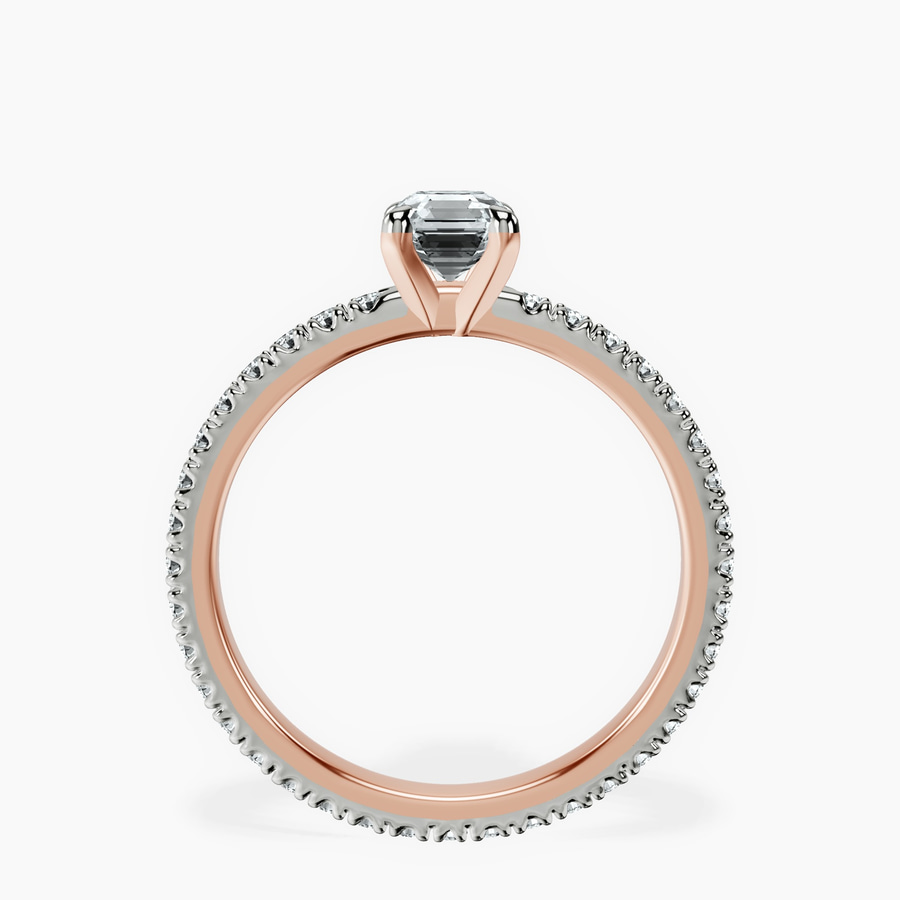 18kt Rose Gold Claire Full Eternity Lab Diamond Ring side right image one