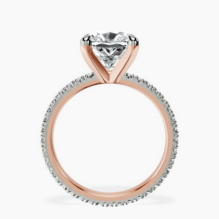 18kt Rose Gold Claire Full Eternity Lab Diamond Ring side right image one