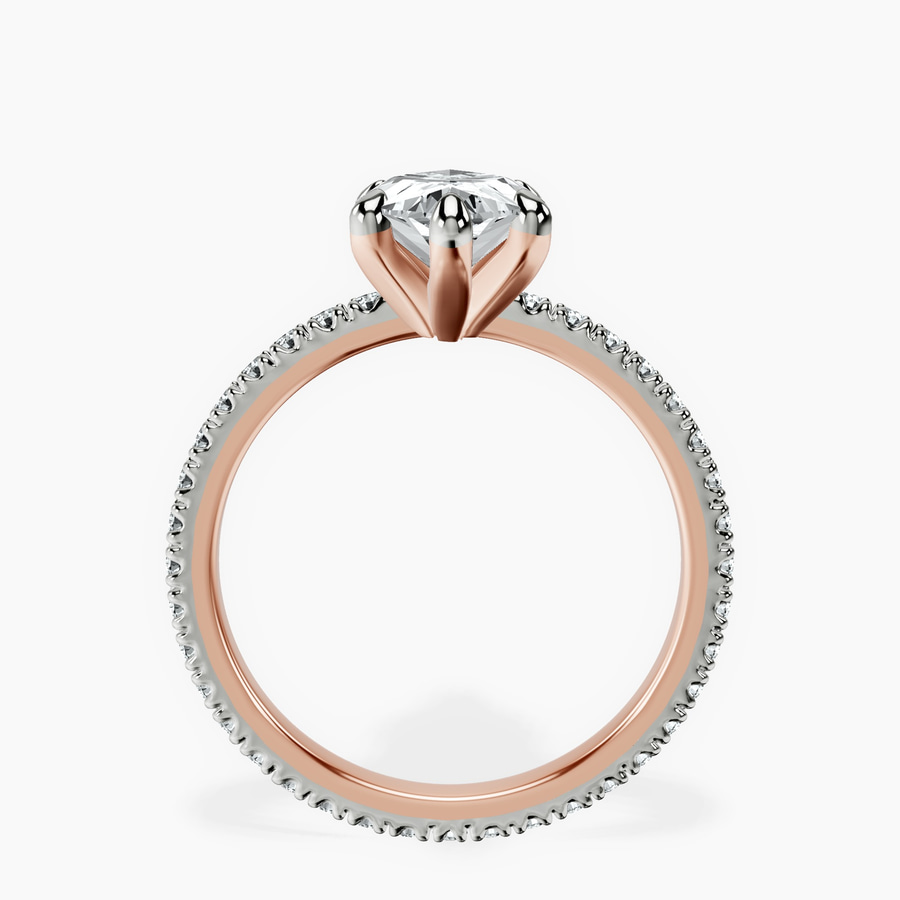 18kt Rose Gold Claire Full Eternity Lab Diamond Ring side right image one