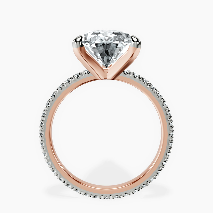 14kt Rose Gold Claire Full Eternity Lab Diamond Ring side right image one