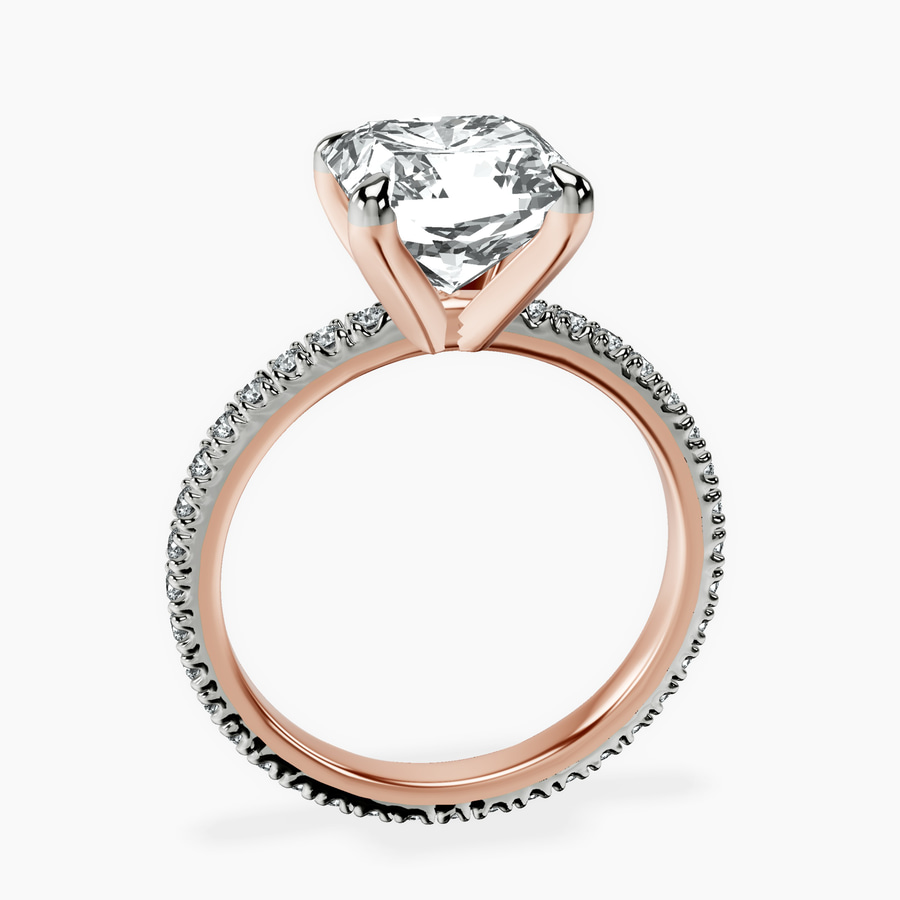 18kt Rose Gold Claire Full Eternity Lab Diamond Ring side right image one