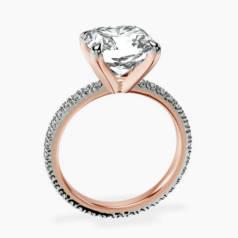 14kt Rose Gold Claire Full Eternity Lab Diamond Ring side right image one