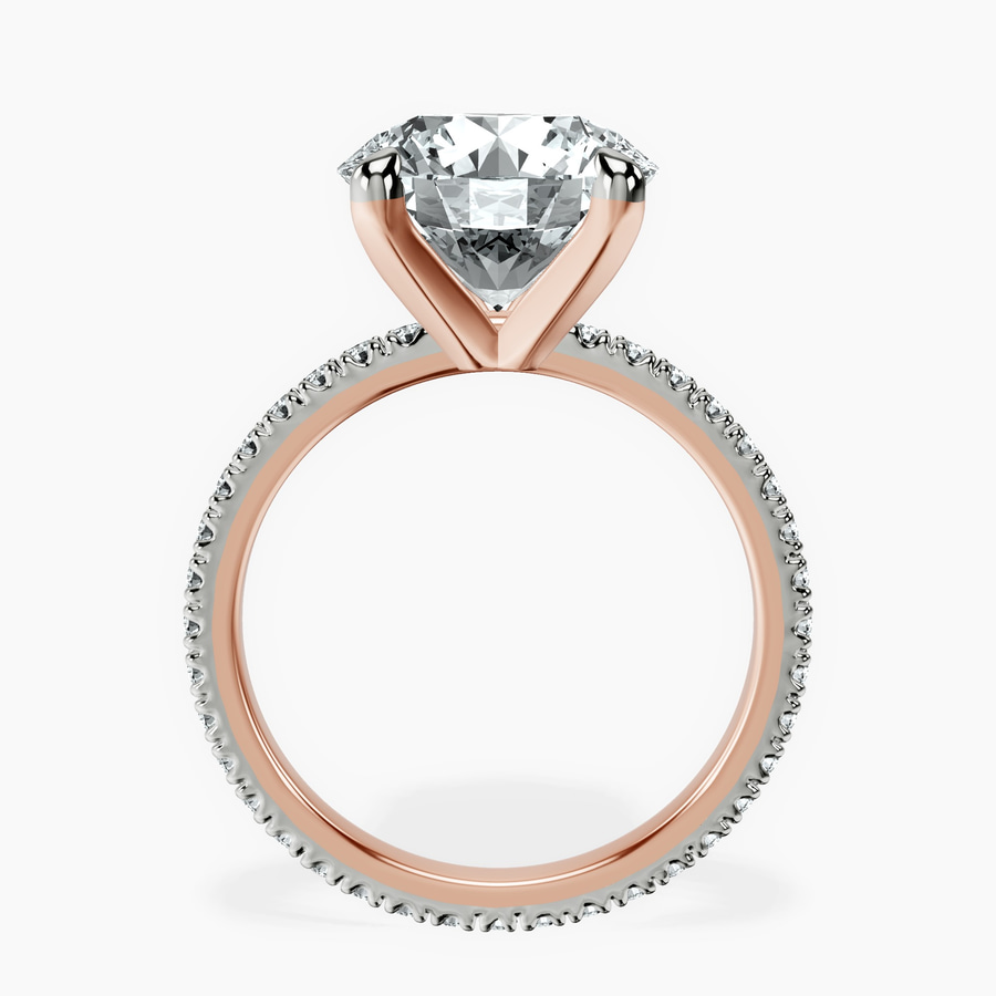 14kt Rose Gold Claire Full Eternity Lab Diamond Ring side right image one