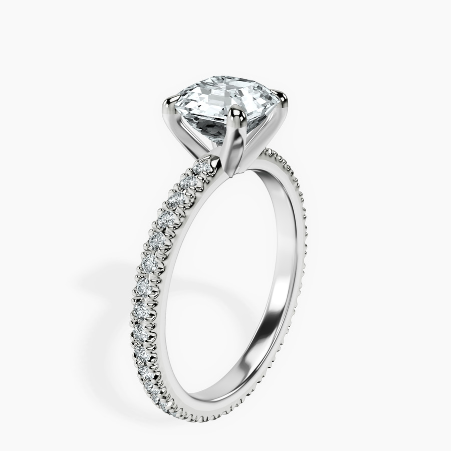 Platinum Claire Full Eternity Lab Diamond Ring standing product image one